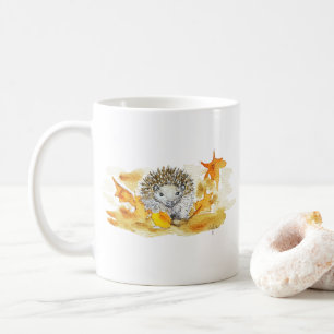 Mug Hérisson Dans Feuilles D'automne