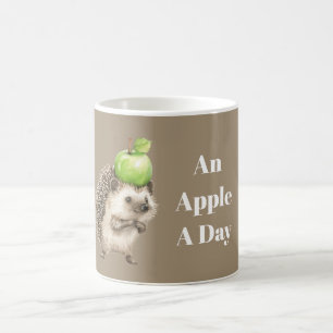 Mug Hérisson de la pomme verte quotidienne