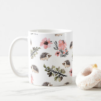 Mug Hérisson floral