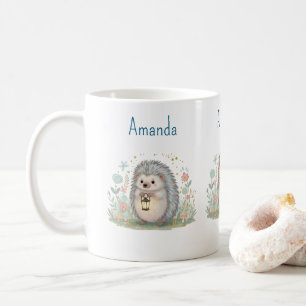 Mug Hérisson mignon avec lanterne