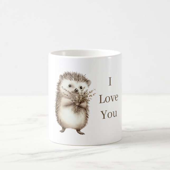 Mug Hérisson Mignon Je t'aime (Centre)