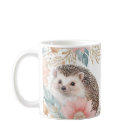 Hérisson personnalisé et cadre floral