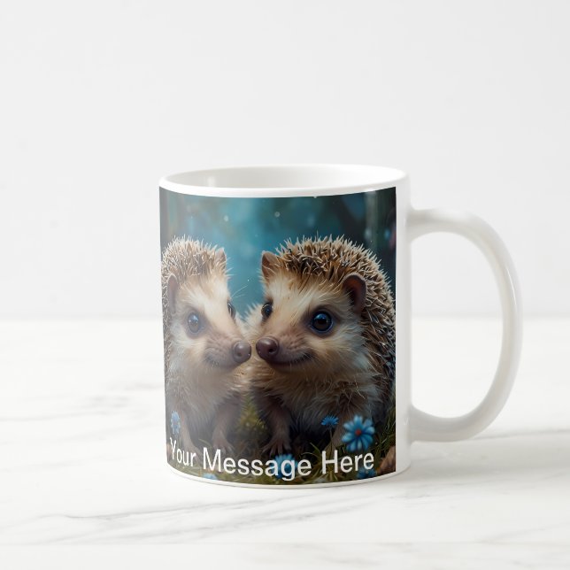 Mug Hérisson Whimsical en amour (Droite)