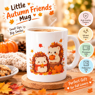 Mug Hérissons mignons d'automne – Animaux mignons de l