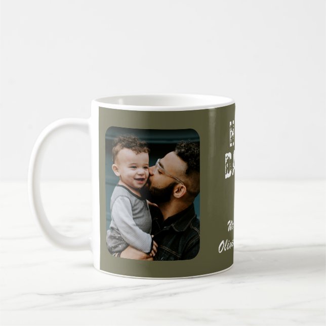 Mug Hero Daddy Father`s Day 2 Photo Collage (Gauche)
