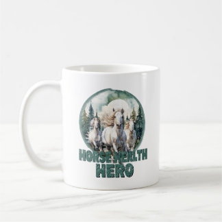 Mug Héros de la santé du cheval, Chevaux blancs équest