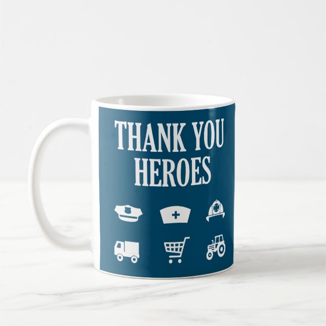 Mug Héros Merci | Premiers répondeurs (Gauche)