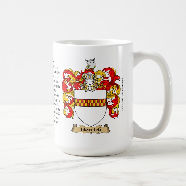 Mug Herrick, l'origine, la signification et la crête (Droite)