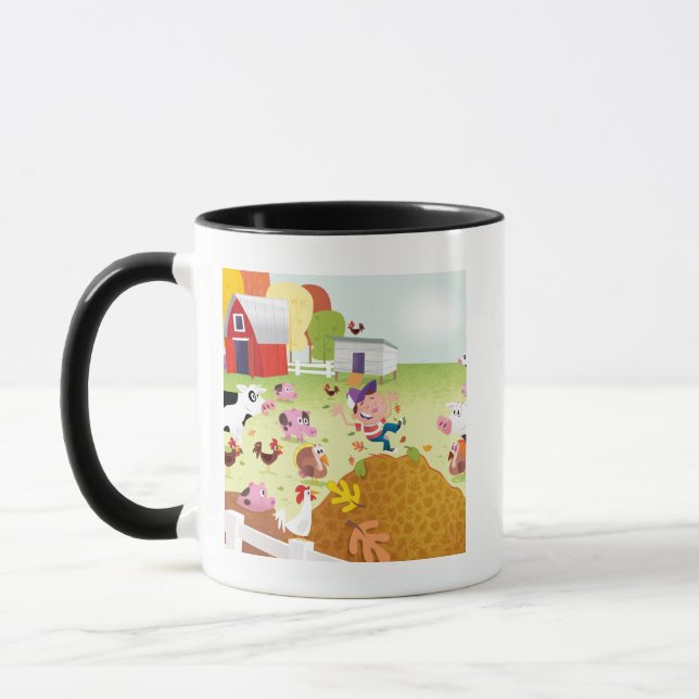 Mug Heure de compter - la basse cour (Gauche)