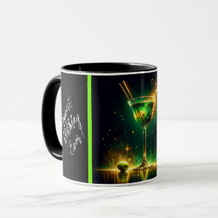 Mug Heure de la fête de Neon tendance personnalisée