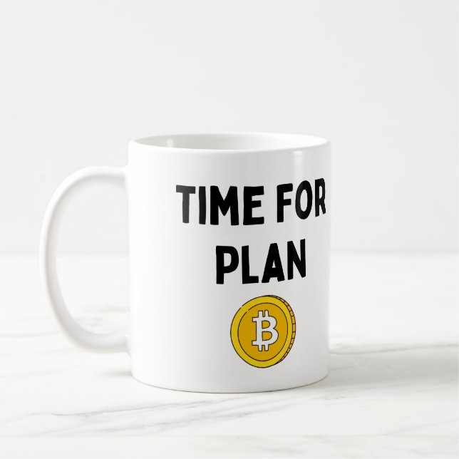Mug Heure du plan B Bitcoin (Gauche)