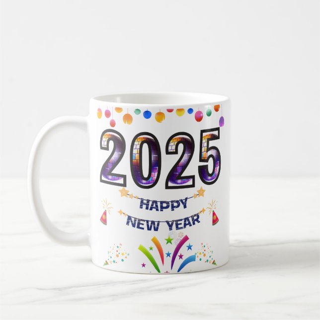 MUG HEUREUSE NOUVELLE ANNÉE 2025 (Gauche)