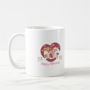 Mug Heureuse Sainte-Valentin 2024 Drôle Chiens mignons