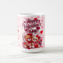 Heureuse Sainte-Valentin Aimant Teddy Bear Couple