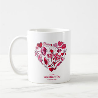 Mug "Heureuse Sainte-Valentin - Amour romantique"