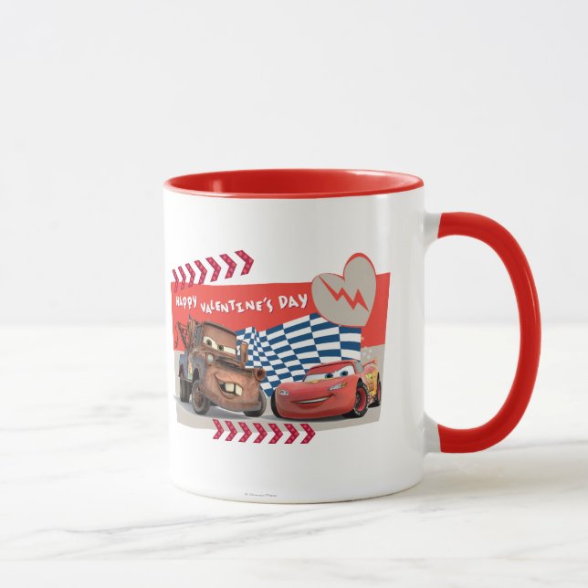 Mug Heureuse Sainte-Valentin de voitures (Droite)
