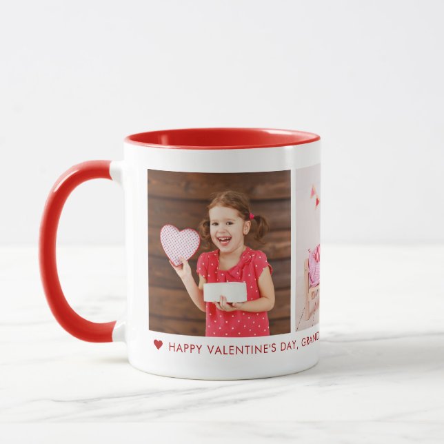Mug Heureuse Sainte-Valentin Grandpa 3 Photo personnal (Gauche)
