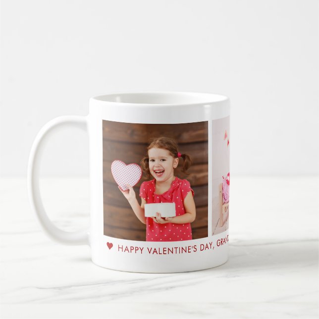 Mug Heureuse Sainte-Valentin Grandpa 3 Photo personnal (Gauche)