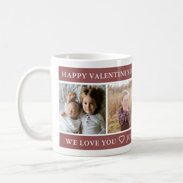 Mug Heureuse Sainte-Valentin Meilleur père jamais pers (Gauche)