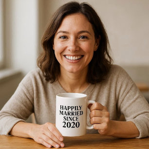 Mug Heureusement Mariés Depuis Couples Sur Mesure
