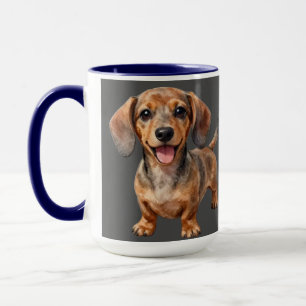 Mug Heureux chiot teckel
