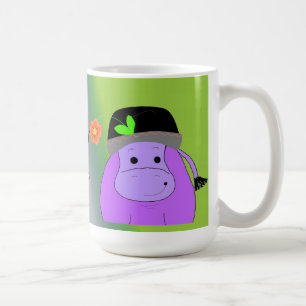 Mug Heureux comme un Hippopotame - Hippopotame Violet
