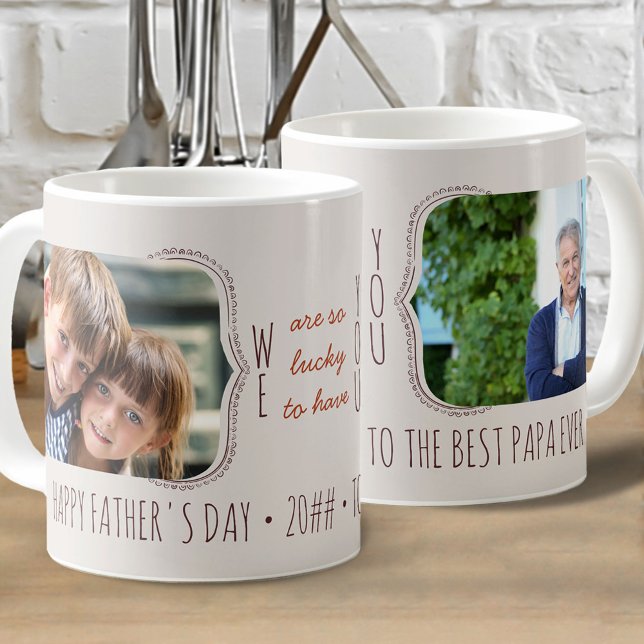 Mug Heureux de vous avoir 2 Fête des pères photo Café  (Créateur téléchargé)