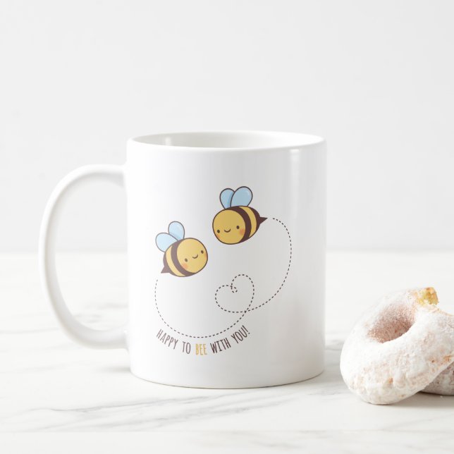 Mug Heureux D'Être Avec Toi, Abee Couple (Avec donut)