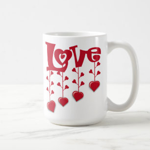 MUG HEUREUX JOUR DE LA VALENTINE 2024 LOVE RED HEART