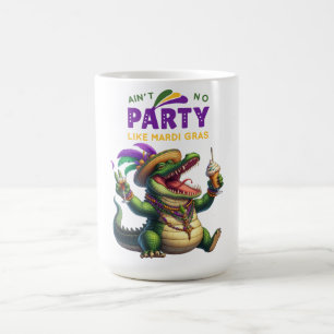 Mug Heureux Mardi Gras Alligator