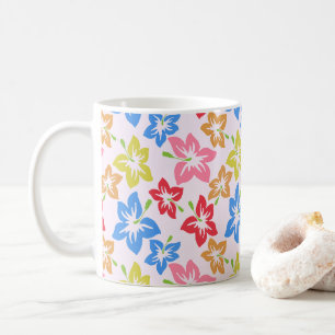 Mug Hibiscus Coloré, Motif De Fleurs