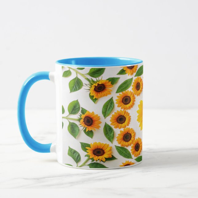 Mug Hibiscus et Plumeria colorés (Gauche)