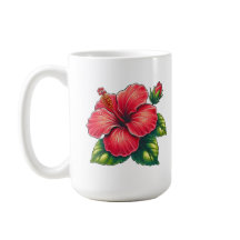 Hibiscus fleur Grande céramique classique