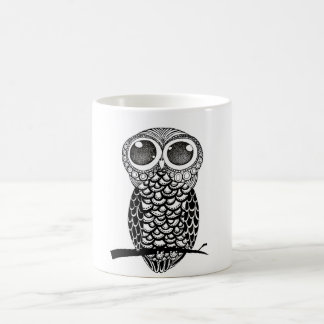 Mug Hibou d'art de griffonnage