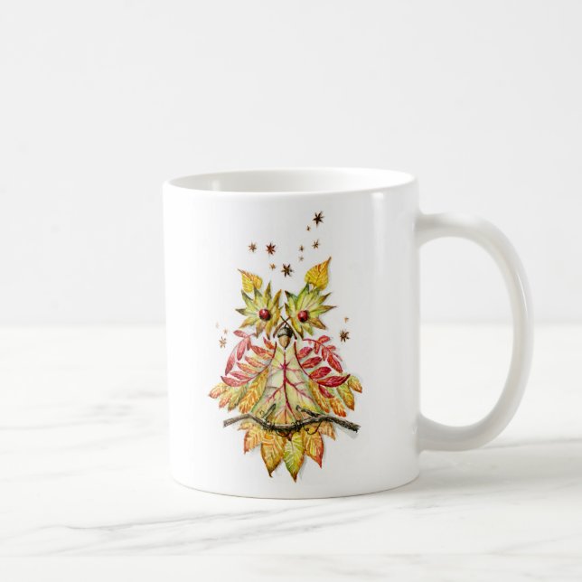Mug Hibou de feuillage (Droite)