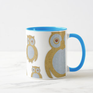 Mug Hibou de velours côtelé
