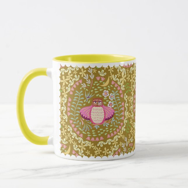 Mug Hibou folk (Gauche)