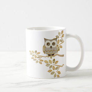 Mug Hibou large de yeux dans l'arbre