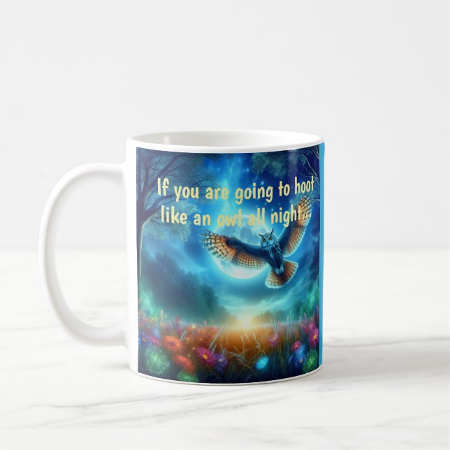 Mug Hibouc de nuit et Aigle du matin : Voyages céleste (Gauche)