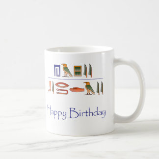 Mug Hiéroglyphes d'Egyptien de joyeux anniversaire
