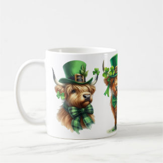 Mug Highland Scottish vache St. Patrick's Day don drôl
