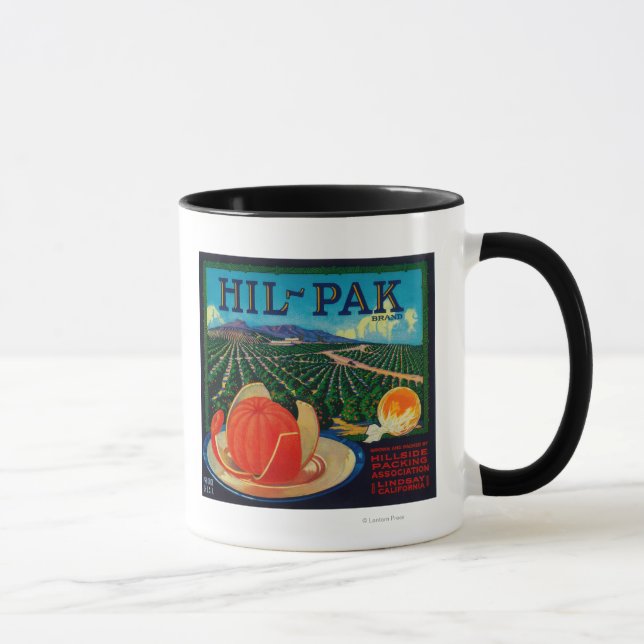 Mug Hil Pak Orange LabelLindsay, CA (Droite)