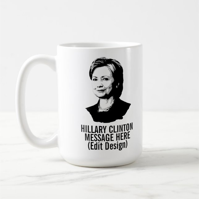 Mug Hillary Clinton personnalisée (Gauche)
