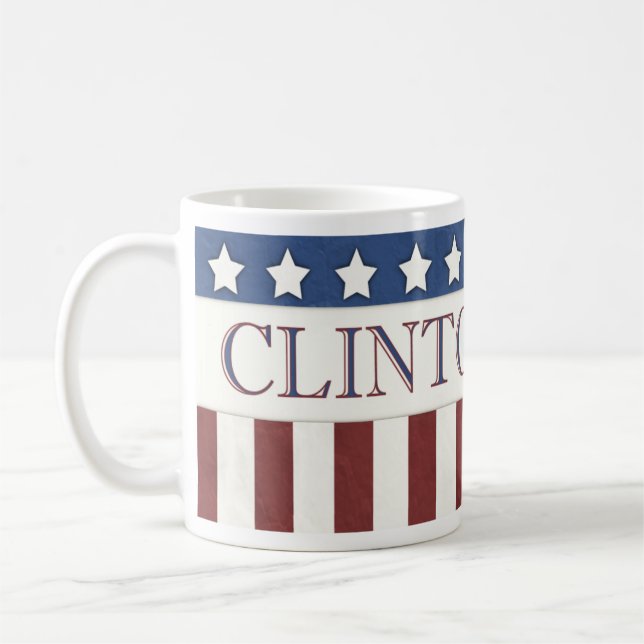 Mug Hillary Clinton Présidente 2016 Étoiles et rayures (Gauche)