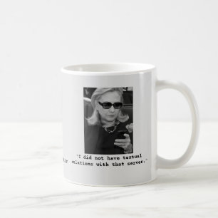 Mug Hillary Clinton : Relations textuelles de serveur