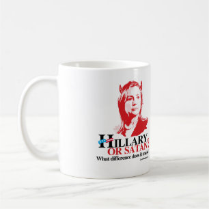 Mug Hillary ou Satan - quelle différence - anti
