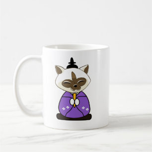 Mug Hinamatsuri Siamese Chats Hina Ningyo