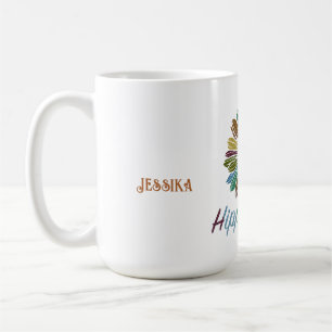 Mug Hippie Boho Paix Personnalisé Amour Âme