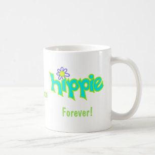 Mug Hippie Forever Turquoise Art Nom Personnalisé