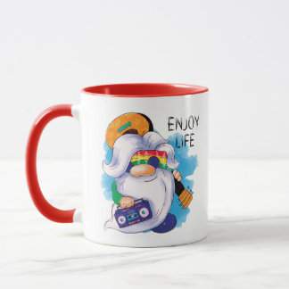Mug Hippie Gnome : Profitez de la vie